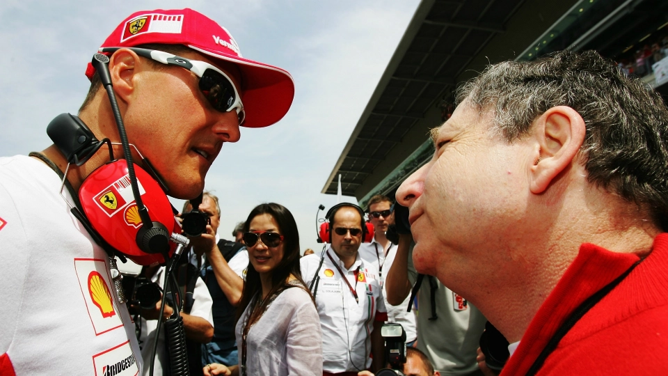 Michael Schumacher Jean Todt Spanish Formula One Grand Prix Race