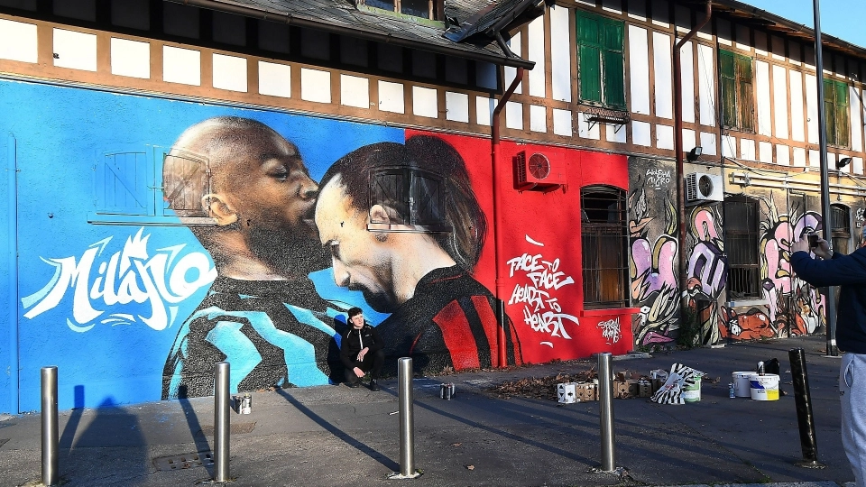 Murale Ibrahimovic - Lukaku
