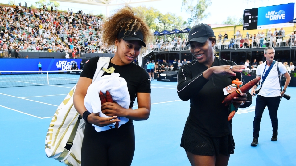Naomi Osaka and Serena Williams