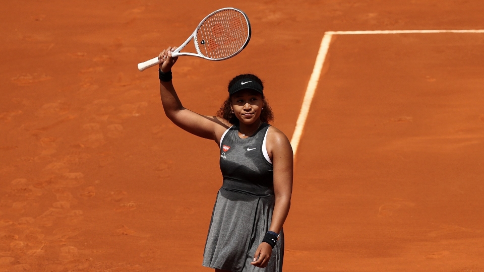 Naomi Osaka in action at the Madrid Open