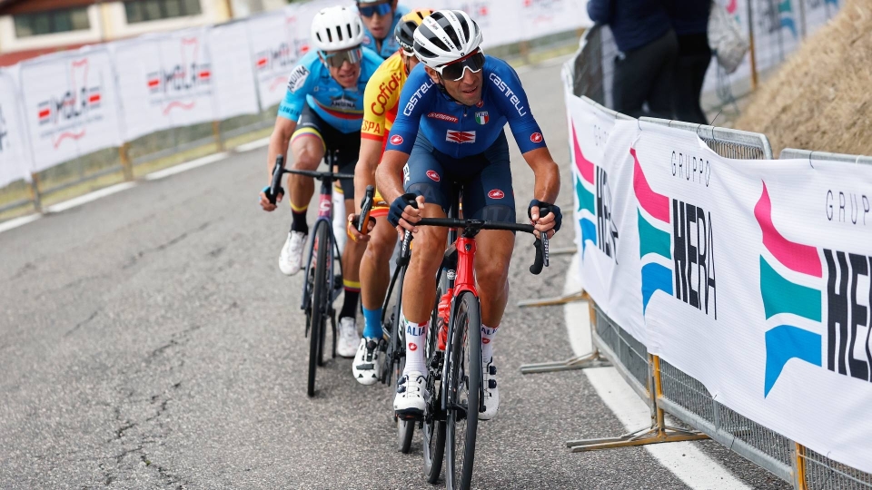 Nibali con la Nazionale