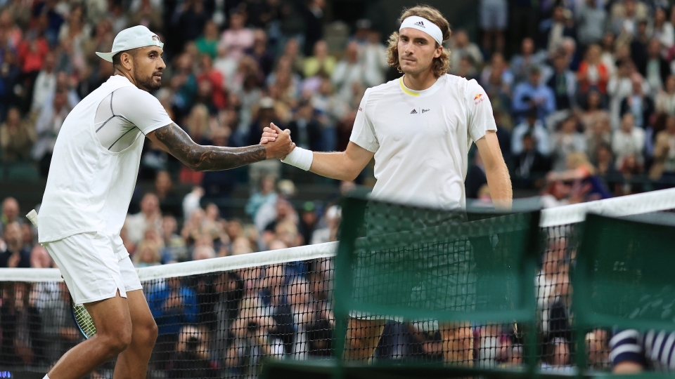 Nick Kyrgios e Stefanos Tsitsipas Nick Kyrgios e Stefanos Tsitsipas