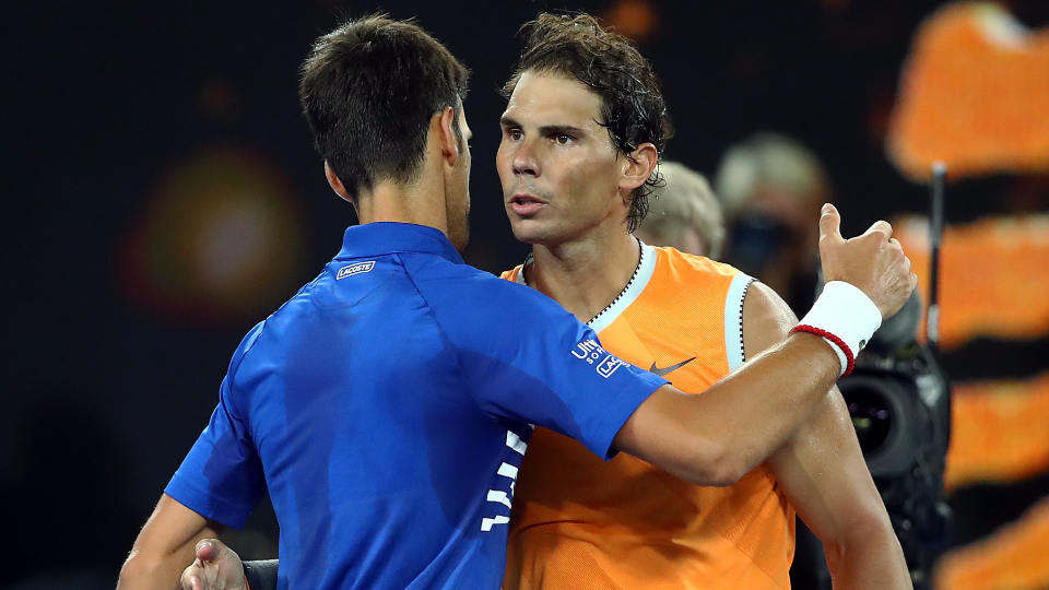 Novak Djokovic and Rafael Nadal