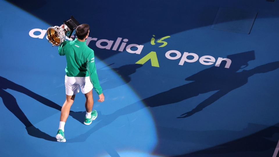Novak Djokovic Australian Open final 02032020