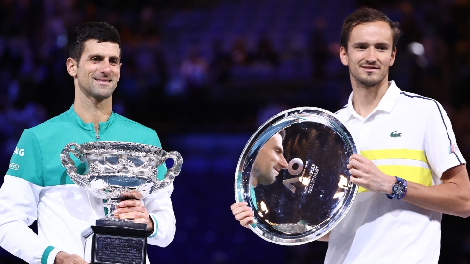 Novak Djokovic e Daniil Medvedev