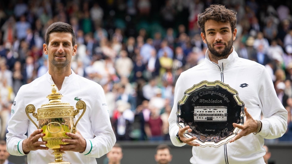 Novak Djokovic e Matteo Berrettini