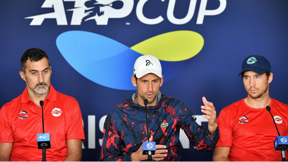 Novak Djokovic Serbia press conference ATP Cup 01022020