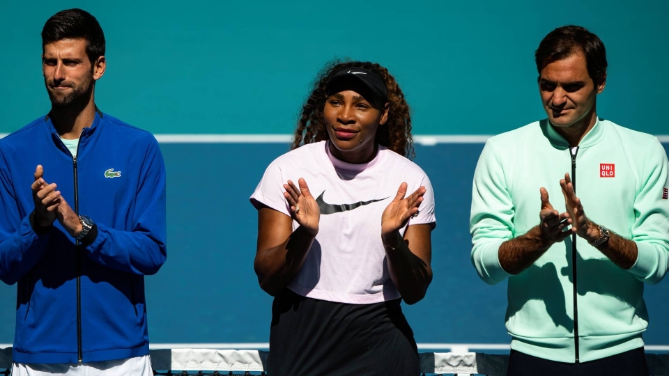 Novak Djokovic, Serena Williams, Roger Federer