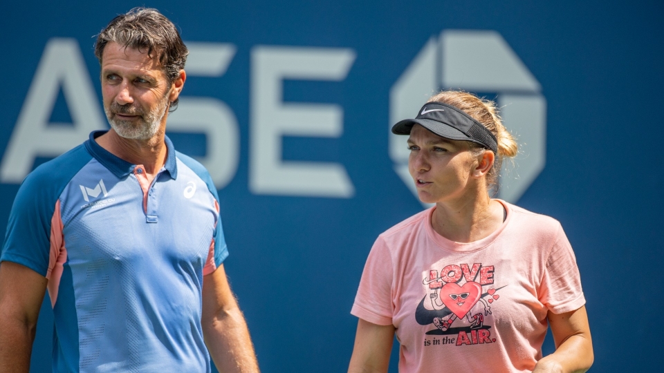Patrick Mouratoglou and Simona Halep