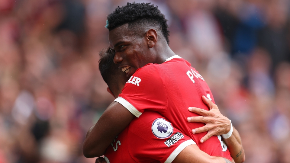 Paul Pogba Bruno Fernandes Manchester United Leeds