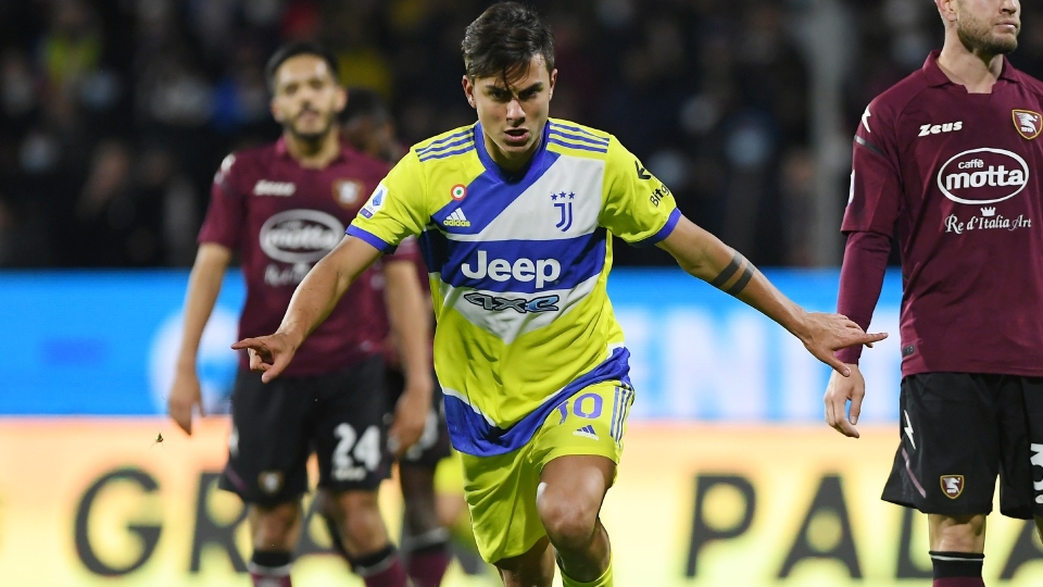 Dybala opened the scoring at Stadio Arechi Paulo Dybala