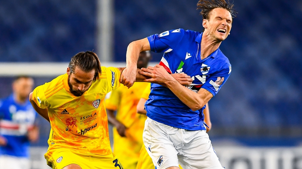 Pavoletti Ekdal Sampdoria Cagliari Serie A