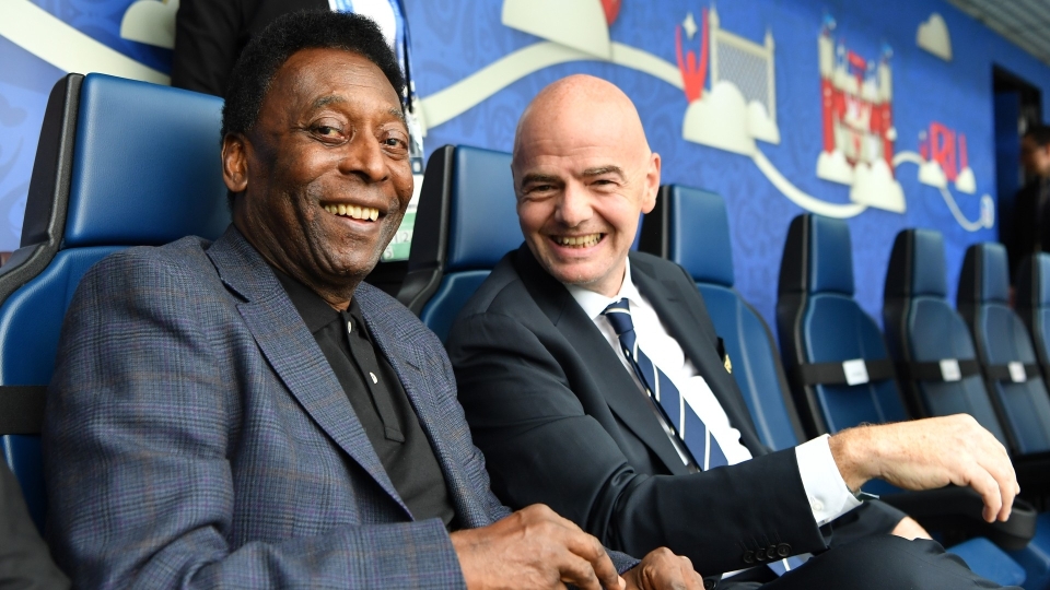 Pele and Gianni Infantino