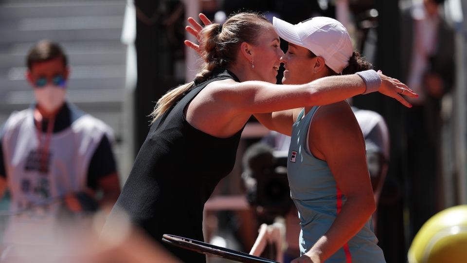 Petra Kvitova e Ashleigh Barty Petra Kvitova e Ashleigh Barty
