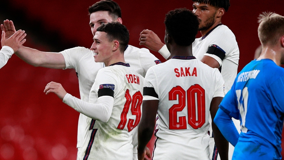 Phil Foden and Bukayo Saka