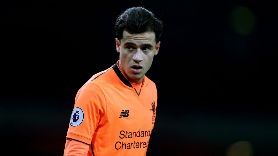 Philippe Coutinho Arsenal v Liverpool Premier League 12222017