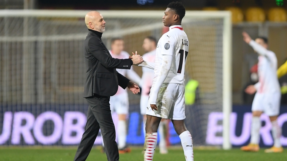 Pioli Leao Milan Benevento-Milan Pioli Leao Milan Benevento-Milan