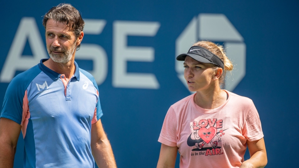 Patrick Mouratoglou and Simona Halep