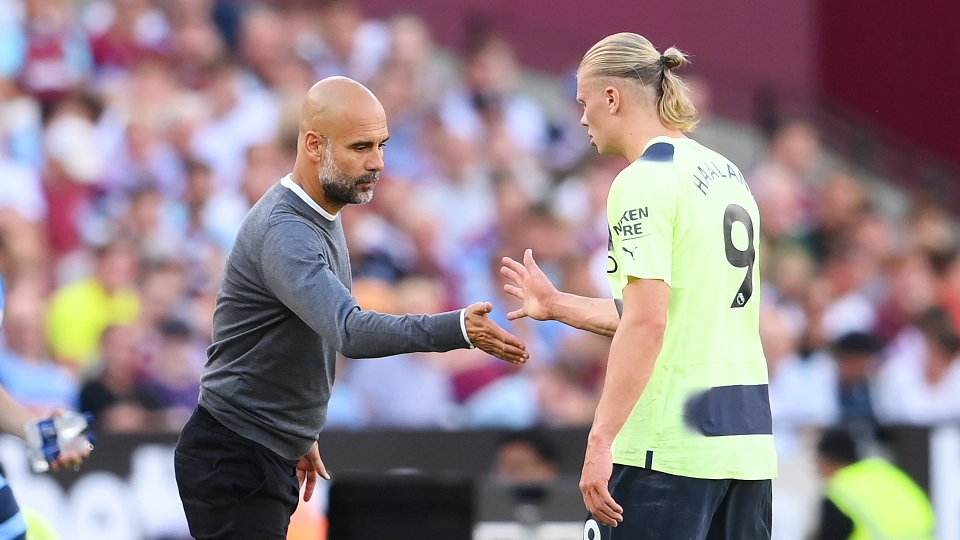 Pep Guardiola Erling Haaland