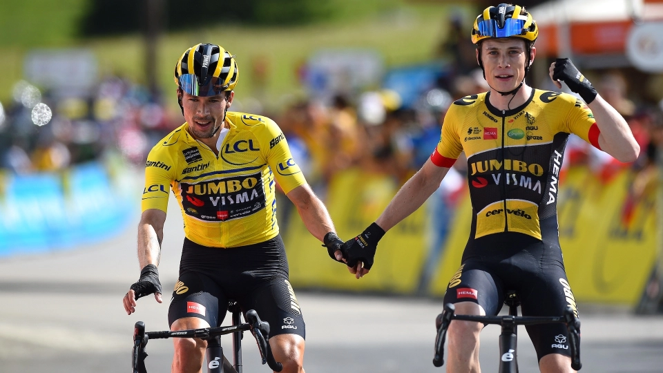 Primoz Roglic e Jonas Vingegaard