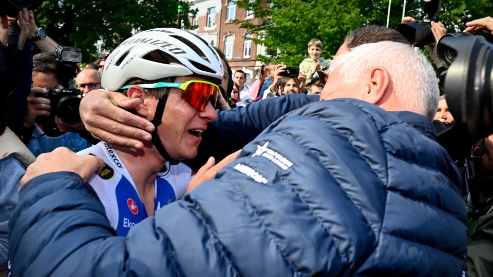 Remco Evenepoel and Patrick Lefevre