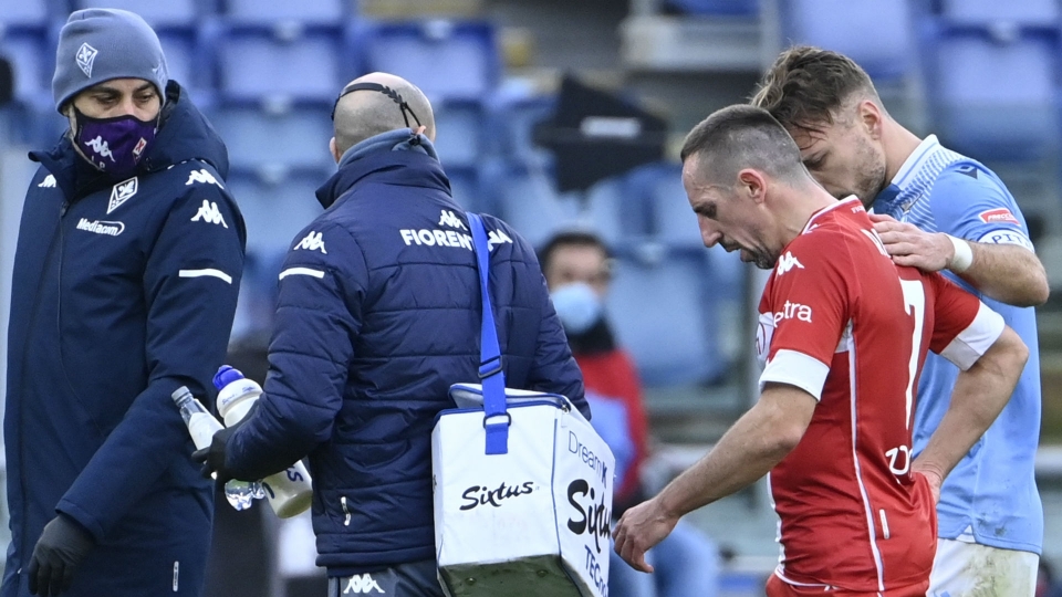 Ribery injury Lazio Fiorentina