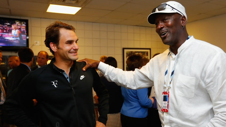 Roger Federer and Michael Jordan