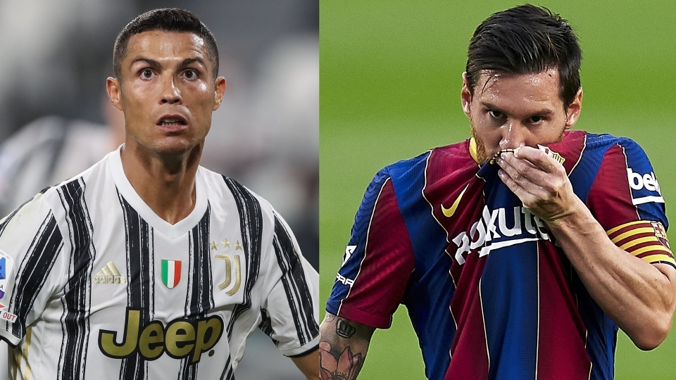 ronaldo, messi