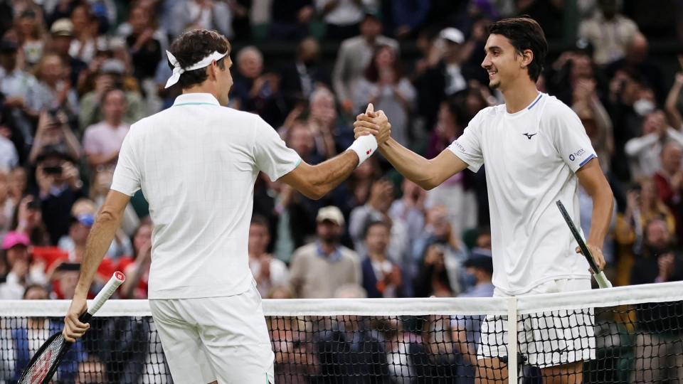 Roger Federer e Lorenzo Sonego