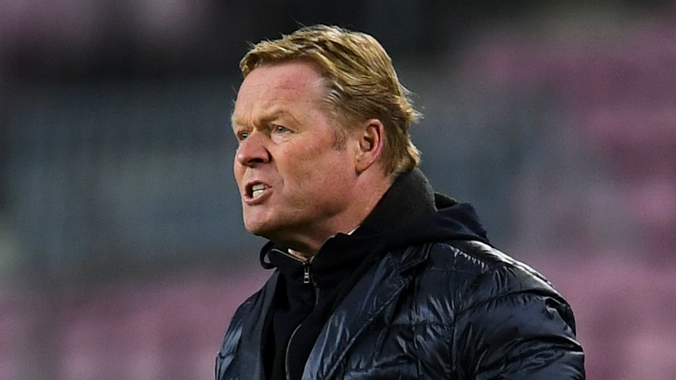 Barcelona coach Ronald Koeman