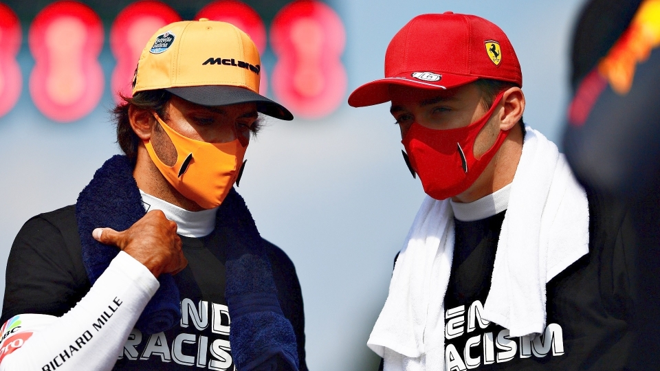 sainz, leclerc sainz, leclerc