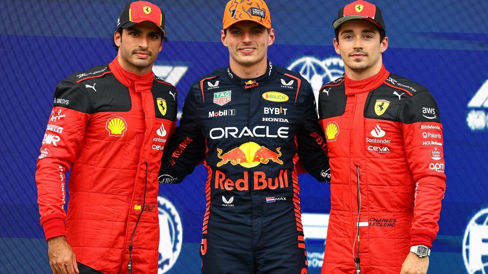 Sainz, Verstappen, Leclerc