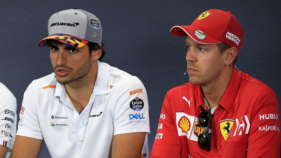 sainz, vettel