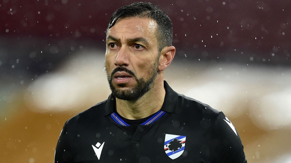 Sampdoria forward Fabio Quagliarella