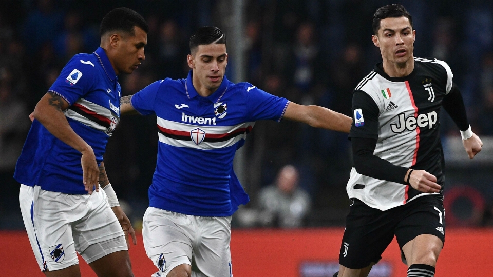 Sampdoria Juventus Murillo Depaoli Ronaldo Sampdoria Juventus Murillo Depaoli Ronaldo