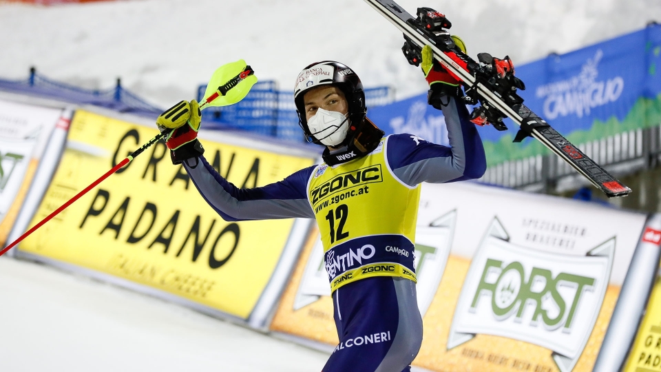 Sci: Vinatzer terzo nello slalom di Madonna di Campiglio
