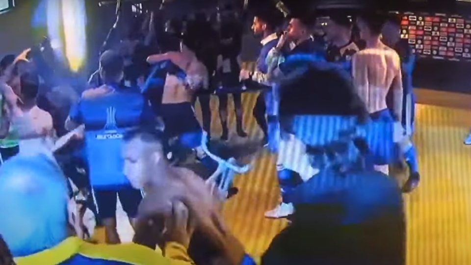 scontri Boca Juniors Polizia