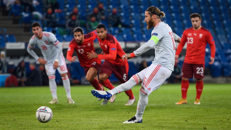 Sergio Ramos Spain Switzerland 2020