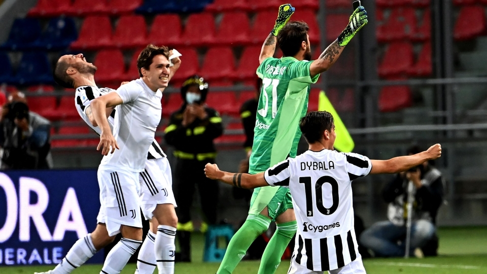 Serie A: Juventus in Champions dopo il 4-1 col Bologna, le foto
