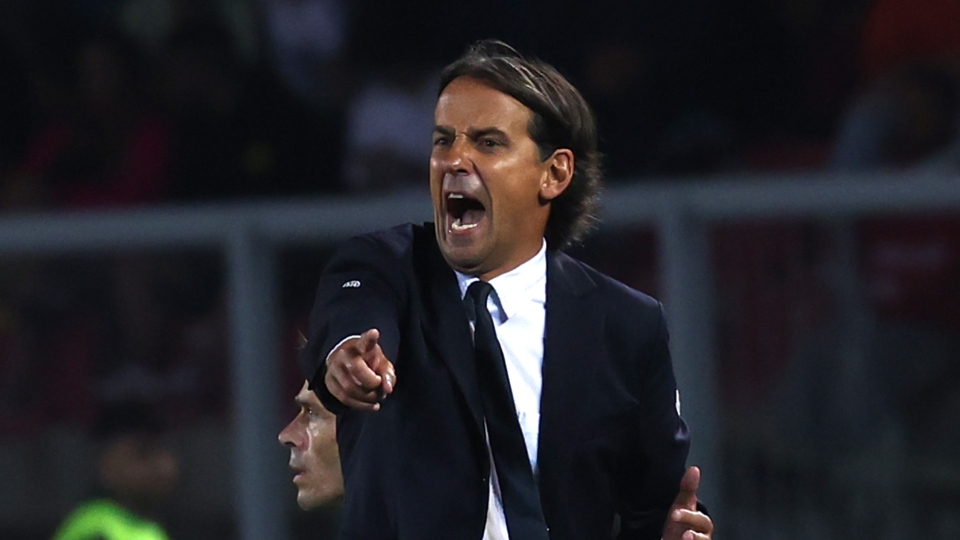 Simone Inzaghi Lecce v Inter de Milán Serie A 08132022