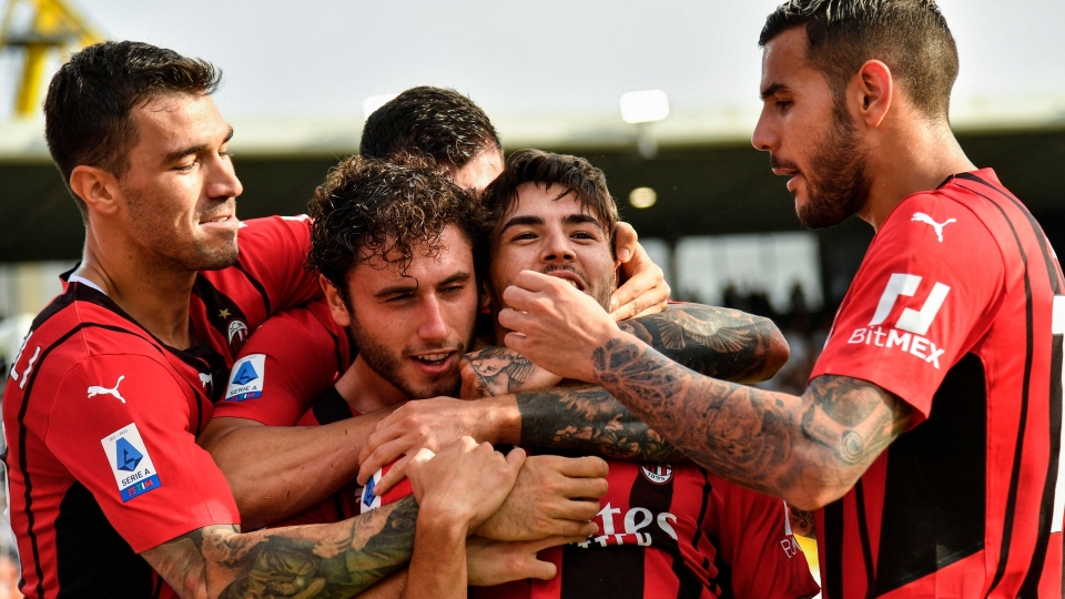 Spezia Milan celebrating Serie A Spezia Milan celebrating Serie A