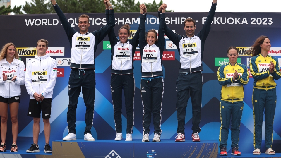 Staffetta 4x1500 Italia nuoto di fondo
