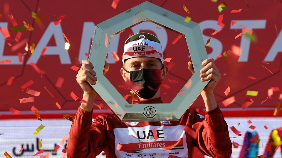 Tadej Pogacar at the UAE Tour