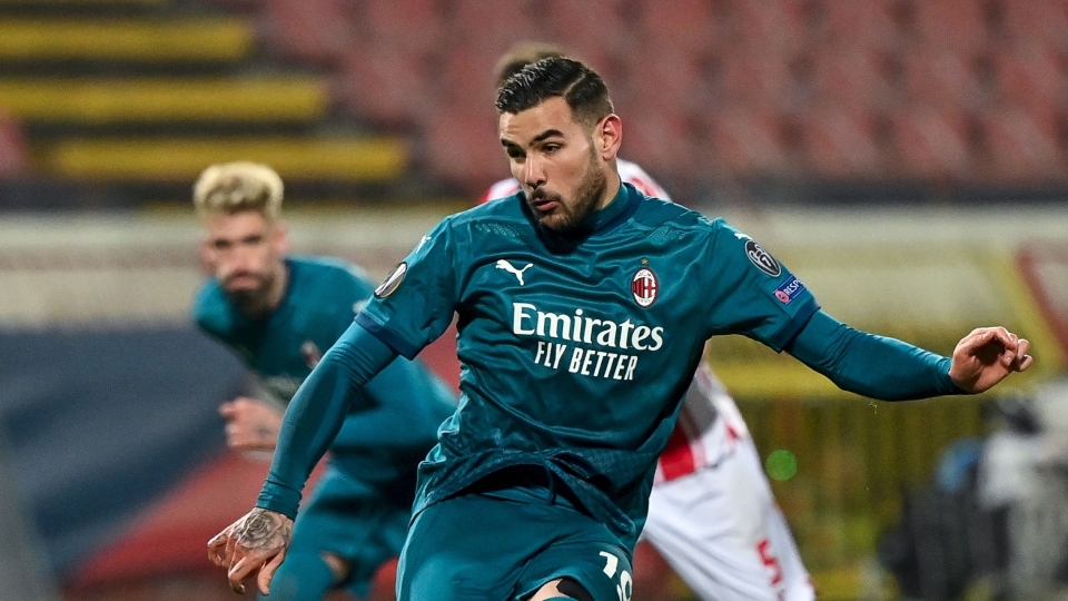 Theo Hernández - Estrella Roja v Milan - Europa League 02182021