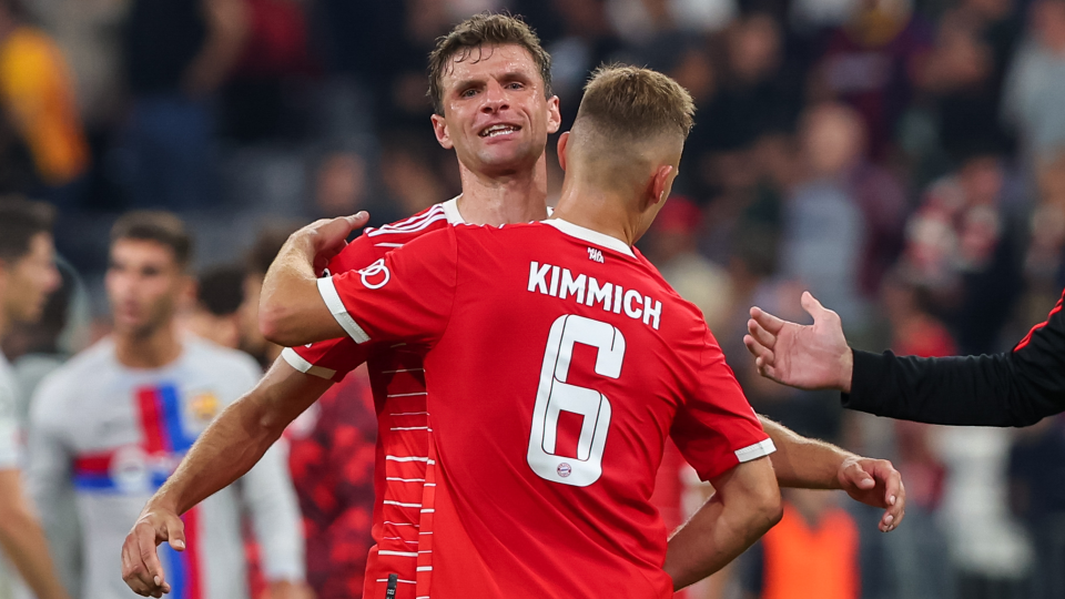 Thomas Muller and Joshua Kimmich