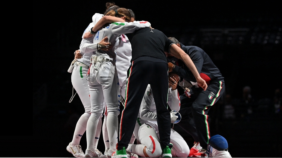 Tokyo 2020, scherma: spada femminile bronzo, le foto