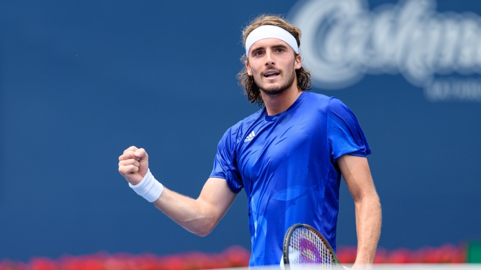 Tsitsipas celebrates in Toronto