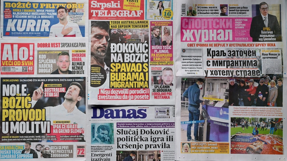 testate su Novak Djokovic