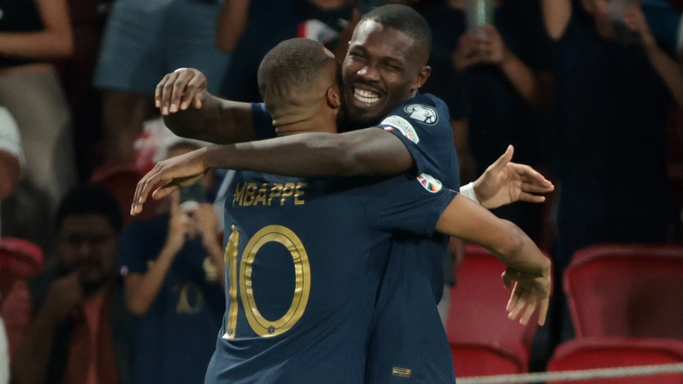 Thuram, Mbappé, Francia