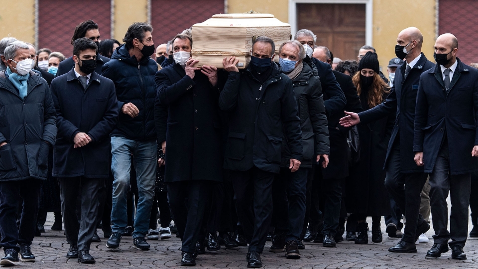 Ultimo saluto a Paolo Rossi a Vicenza: le immagini